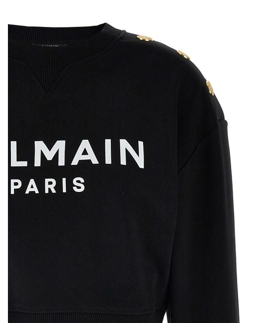 Balmain Black Logo Sweatshirt