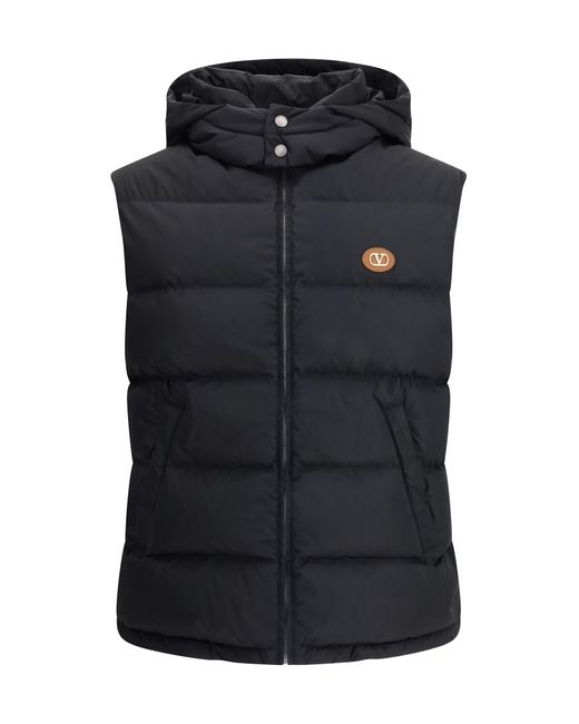 Valentino Black Vlogo Signature Down Vest for men