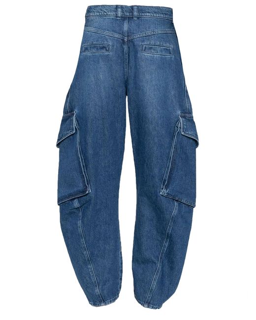 J.W. Anderson Blue Cotton Blend Jeans