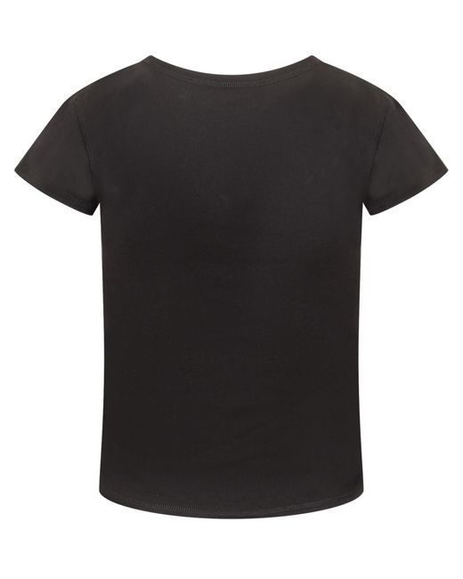 Stella McCartney Black T-Shirt With Wings Print