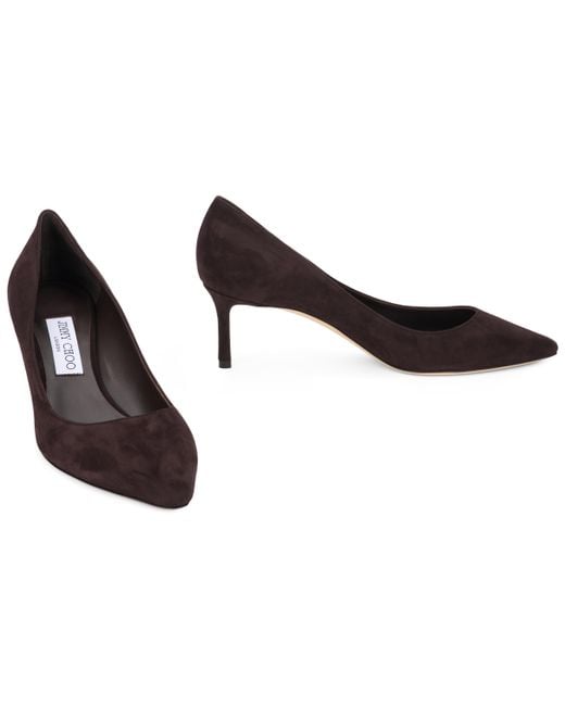 Jimmy Choo Brown Pumps Thin Heel Calfskin