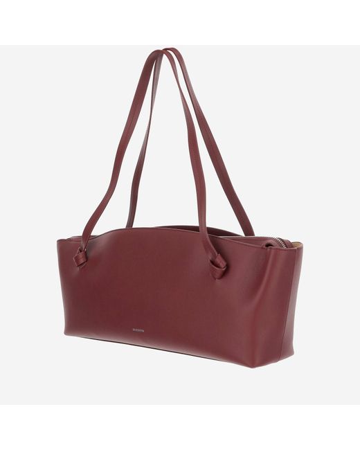 Jil Sander Purple Leather Bag