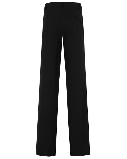 FEDERICA TOSI Black Pantalone Cady Tasche A Filetto