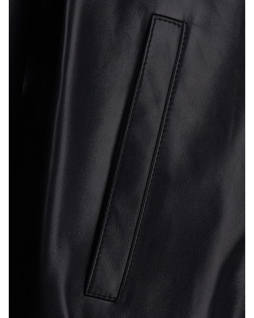Saint Laurent Black Leather Jacket — Lamb Coat for men