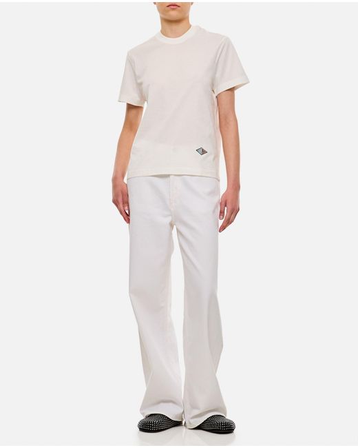 Bottega Veneta White Light Cotton Jersey T-Shirt