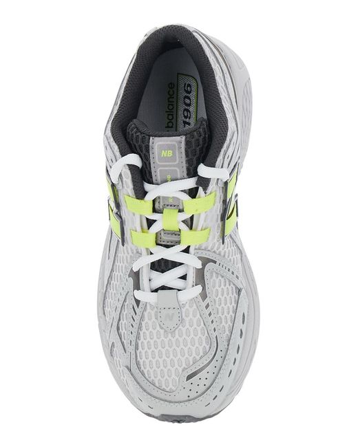 New Balance White Sneakers 1906 Synthetic Trainers for men