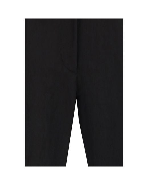 Max Mara Black Viscose Flared Pants