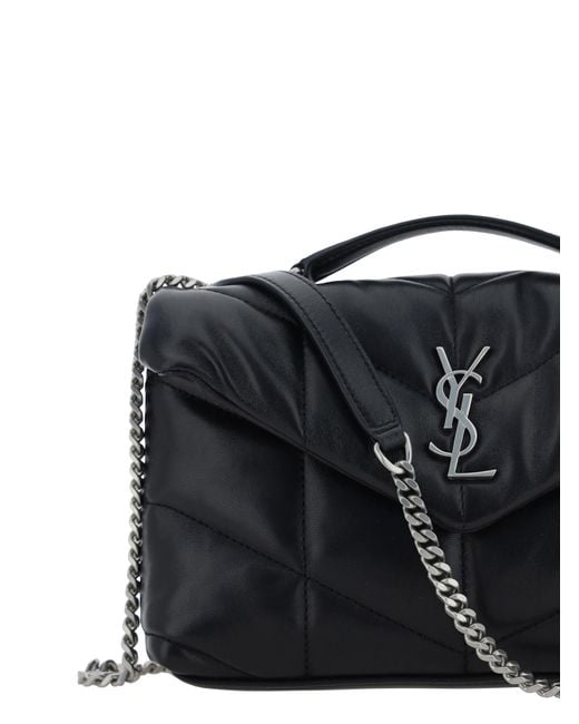 Saint Laurent Black Mini Shoulder Bag Lamb Ovis Aries