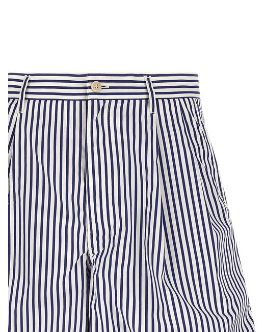 Comme des Garçons Blue Cotton Bermuda Shorts for men