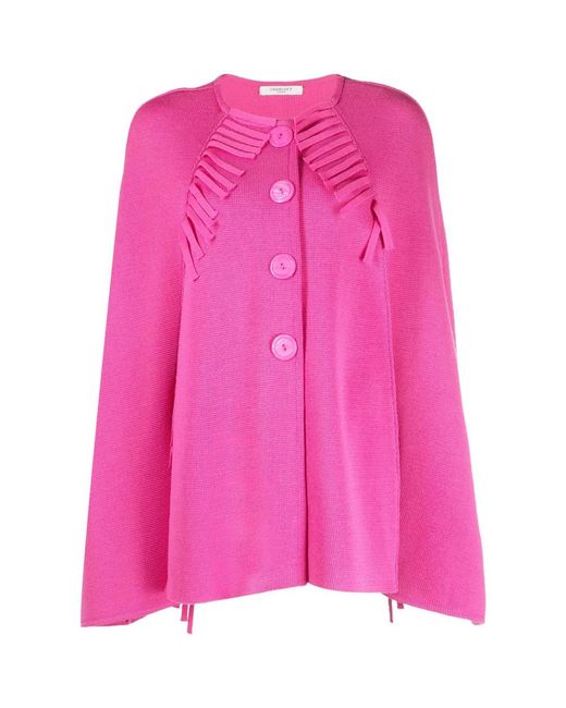 Charlott Pink Cape Wool Jumpers