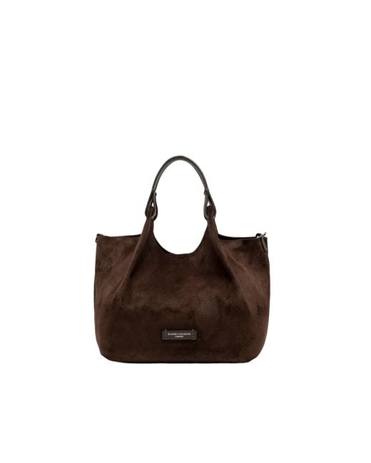 Gianni Chiarini Brown Handbag Dua Suede Handbags