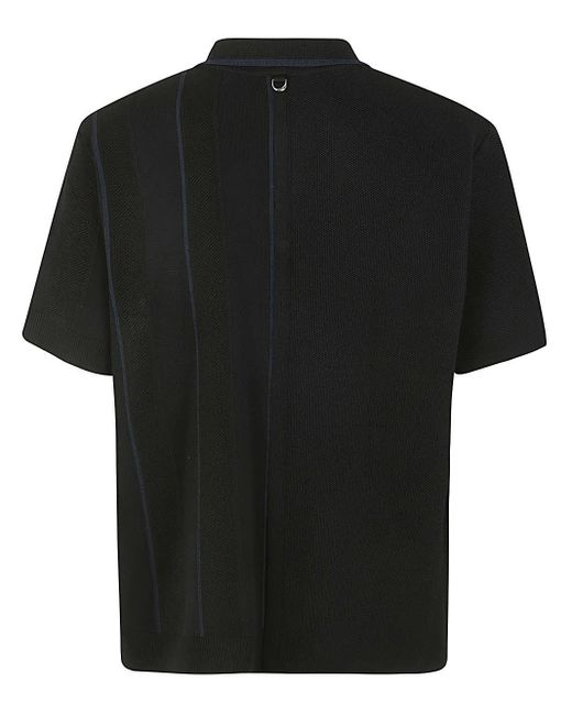 Jacquemus Black Le Polo Juego D-ring Knitted Polo Shirt X for men