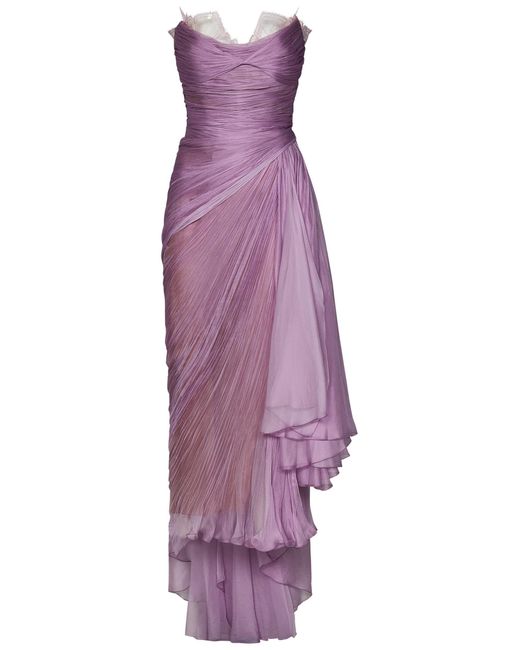 Maria Lucia Hohan Purple Julie Midi Dress
