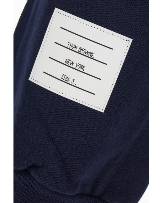 Thom Browne Blue Cotton Joggers for men