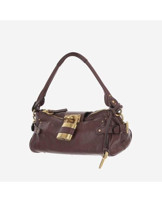 Chloé White Leather Shoulder Bag Paddington