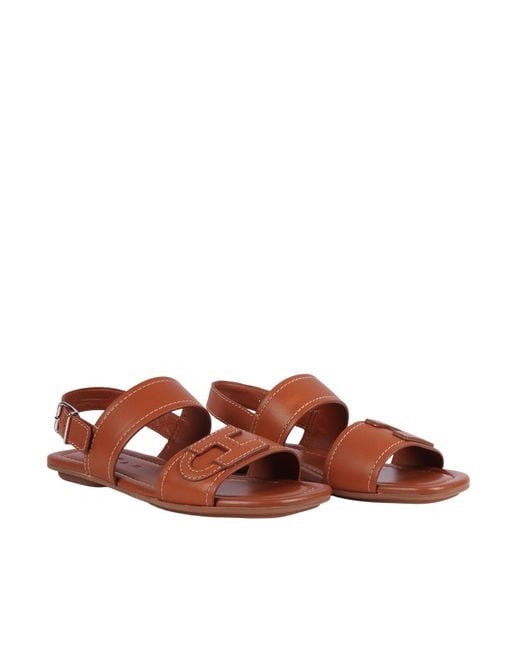 Hogan Brown H685 Sandals