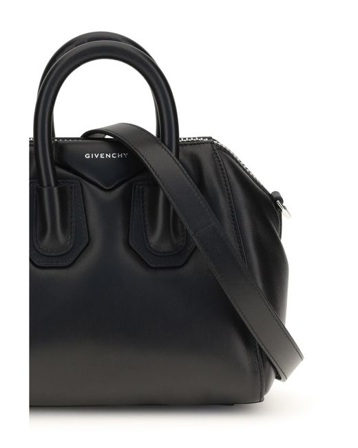 Givenchy Black Antigona Bomber Mini Handbag Lamb Ovis Aries Handbags