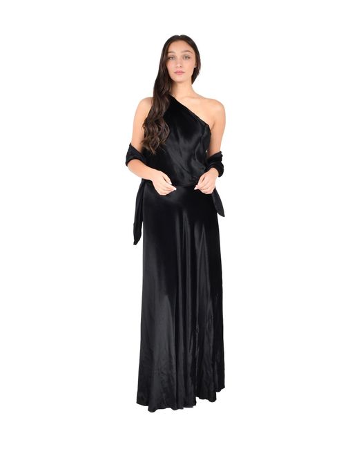 Alberta Ferretti Black Long Dress