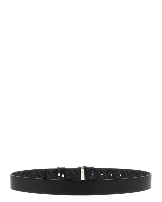 Fendi Black 'Ff' Reversible Belt for men