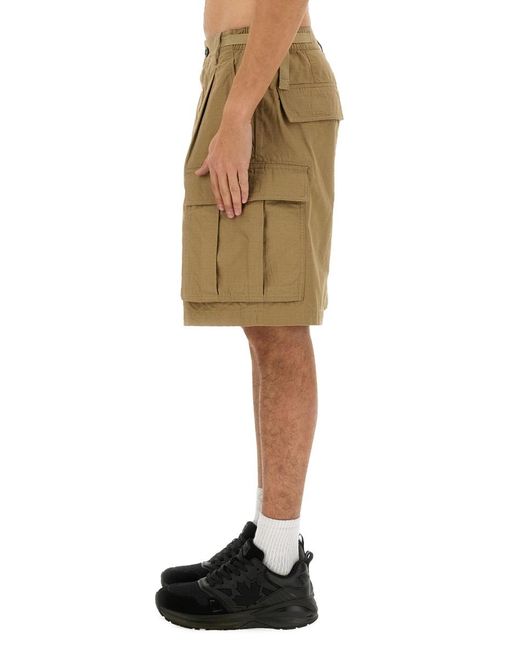 DSquared² Natural Bermuda Cargo Shorts Cotton for men