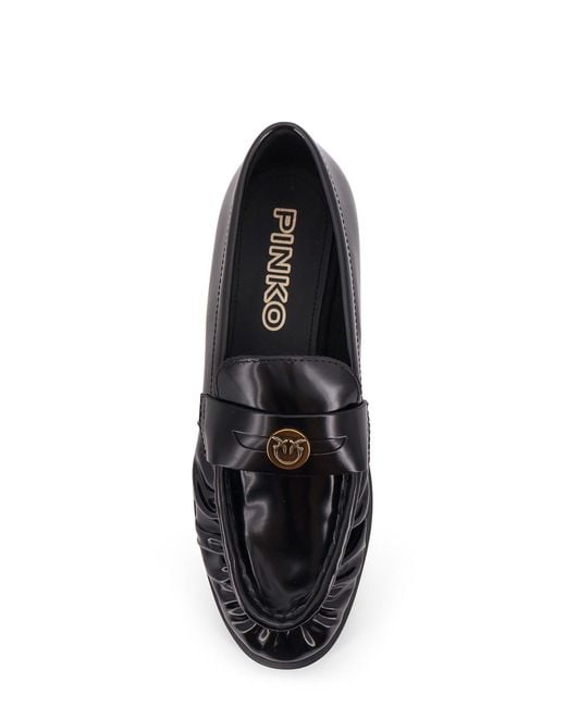 Pinko Black Nora 01 Leather Loafers