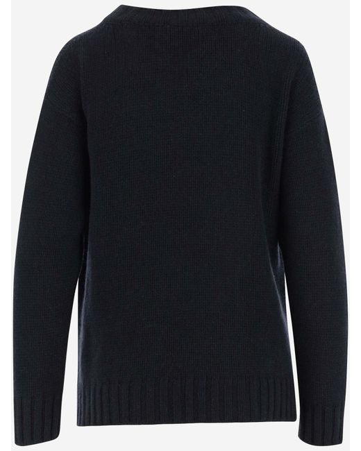 Bruno Manetti Blue Cashmere Sweater
