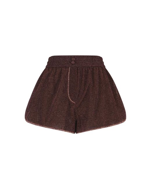 Oseree Brown Trousers Polyamide