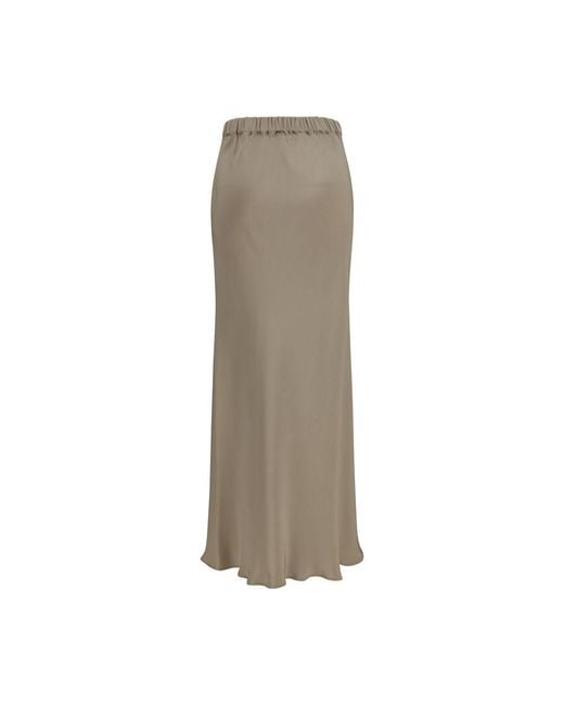 Max Mara Natural Silk Long Skirt