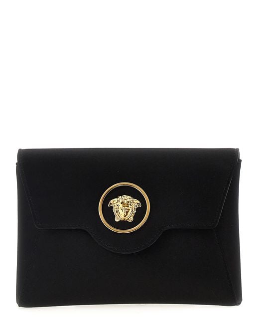 Versace Black 'La Medusa' Clutch