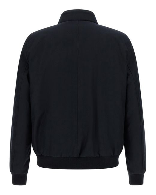 Moorer Blue Wool Bomber Clothing for men