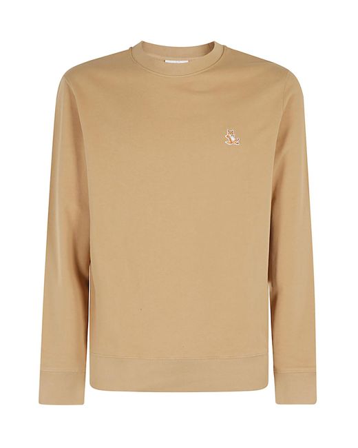 Maison Kitsuné Natural Chillax Patch Regular Sweatshirt for men