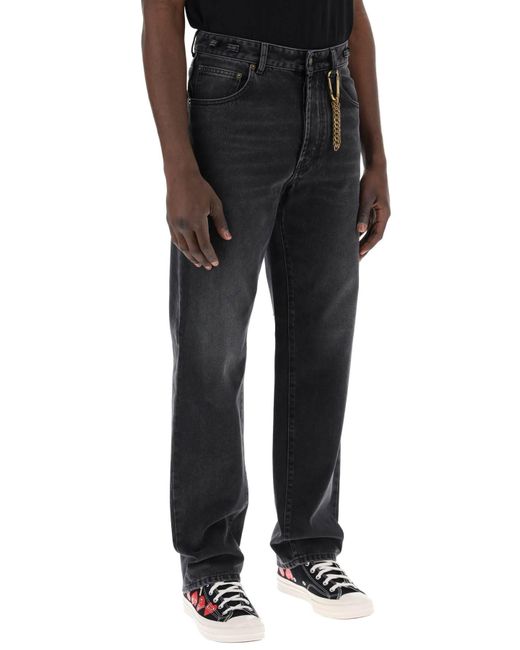 DARKPARK Black Mark Jeans With Carabin for men