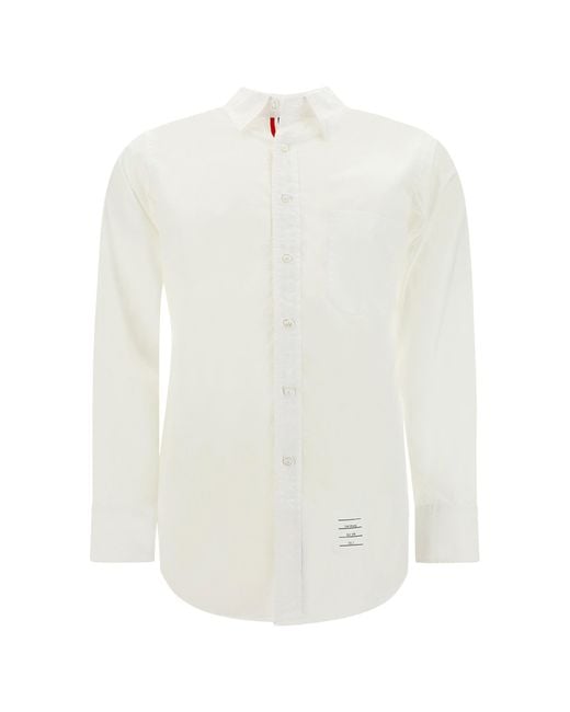 Thom Browne White Cotton Shirt for men