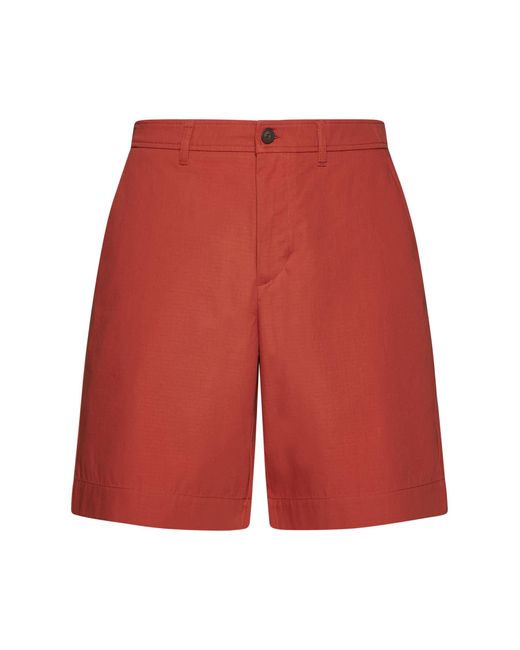 Maison Kitsuné Red Shorts for men