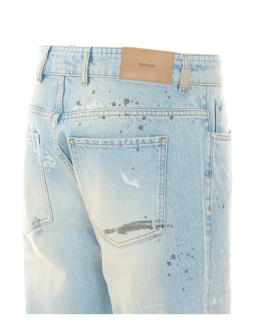 Represent Blue Jeans Cotton for men