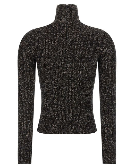 Max Mara Black 'azulene1234' Turtleneck Sweater