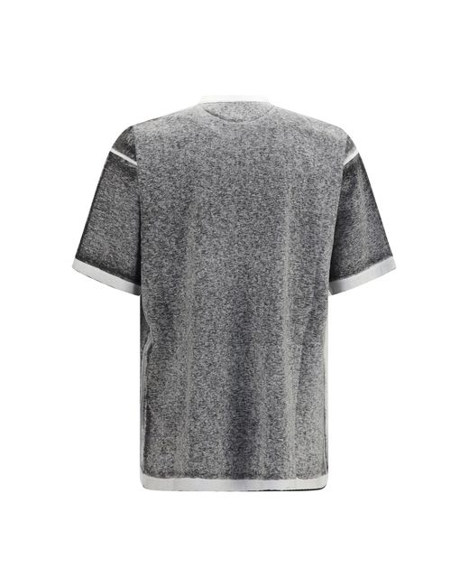 Balenciaga Gray Oversized Mélange T-Shirt for men