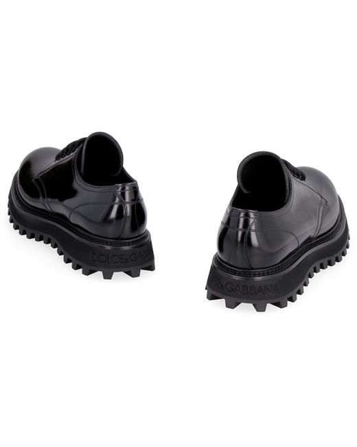 Dolce & Gabbana Black Derby Shoes for men