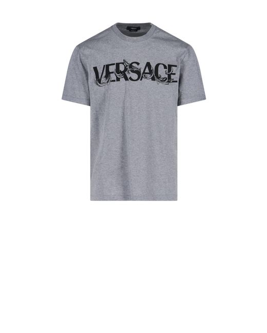 Versace 'barocco Silhouette' Logo T-shirt for Men | Lyst UK