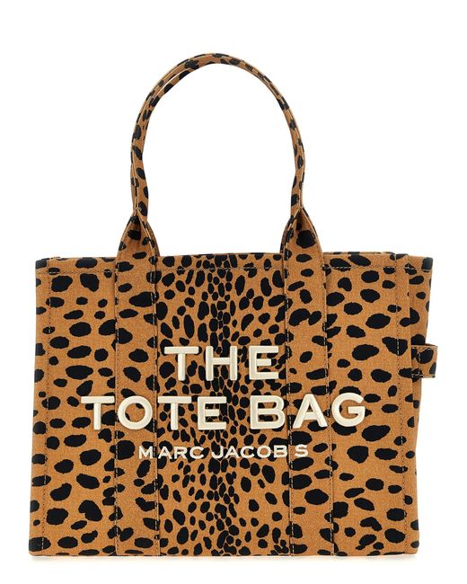 Marc Jacobs Brown 'The Cheetah Canvas Large Tote' Shopping Bag