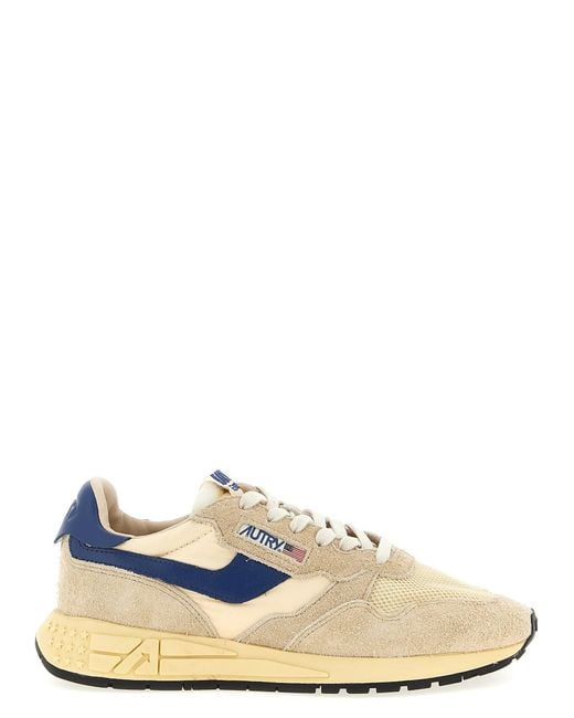Autry Blue 'Reelwind Low' Sneakers for men