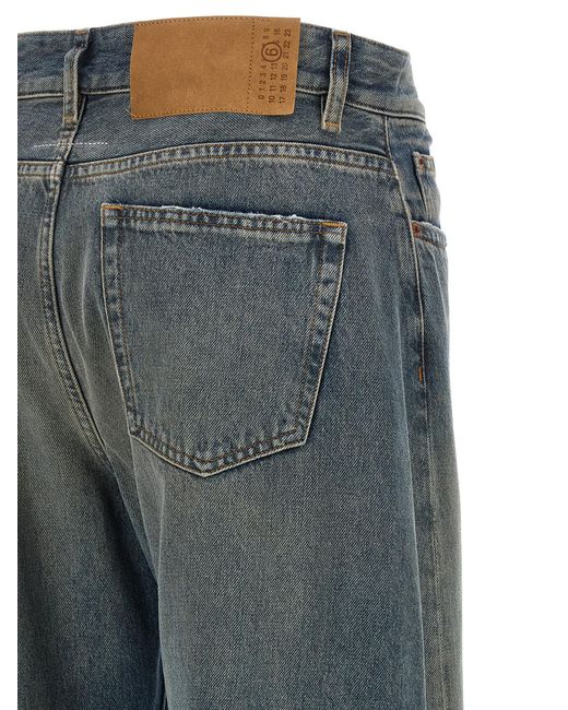 MM6 by Maison Margiela Blue Cotton Jeans Denim Clothing