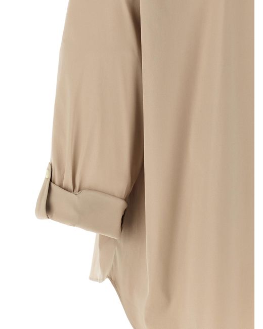Brunello Cucinelli Natural Cotton Blouse