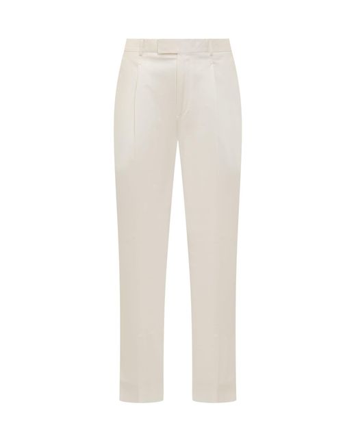 Zegna White Premium Pants for men