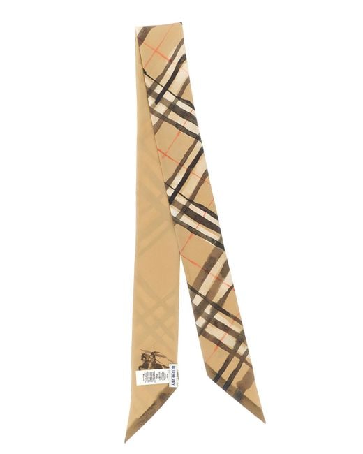 Burberry Metallic Satin Foulard Accessory