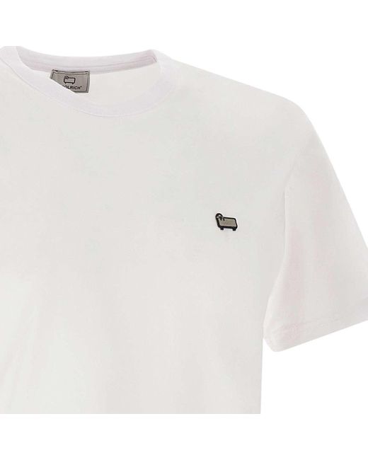 Woolrich White Sheep Tee Organic Cotton T-shirt for men