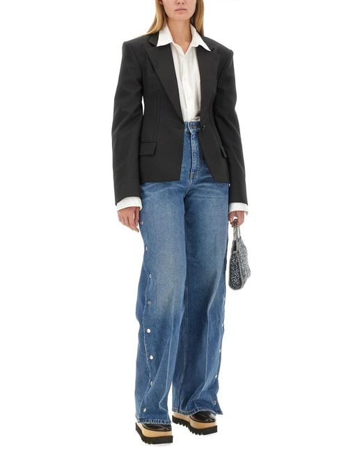 Stella McCartney Black Sculpted Jacket Wool