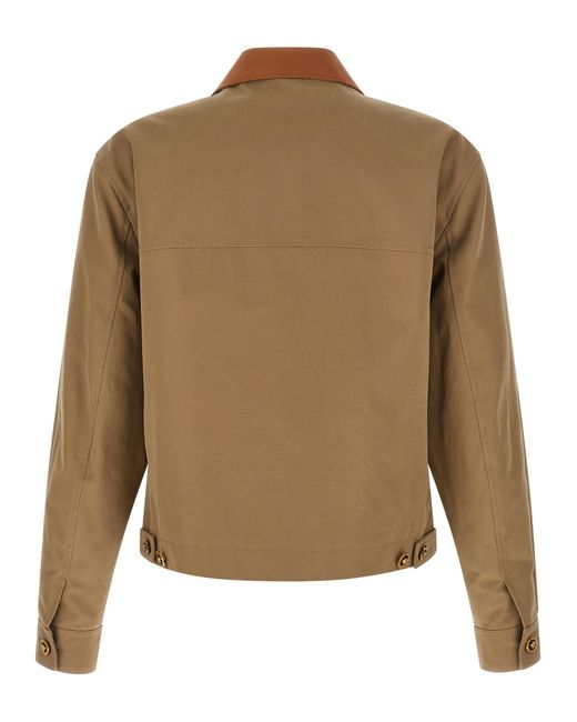 Versace Brown Canvas Jacket for men