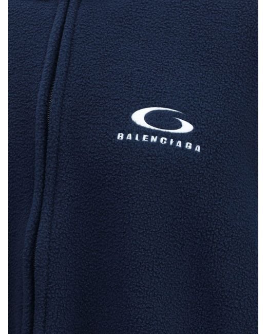 Balenciaga Blue Loop Sports Icon Zip Jacket for men