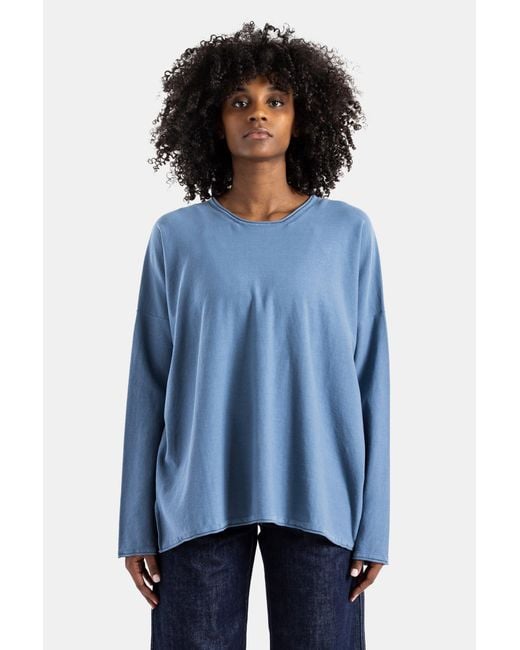 Casey Casey Blue Overdyed Oversize T-Shirt